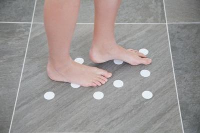 Aqua Safe Anti Slip Bad en Douche - Rondjes - Wit | Tenura