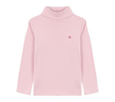 Gemengde kinder souspull van effen katoen PETIT BATEAU rozen