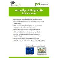 Sun Garden Luxe Hondenmand Lucky + Kussen 100x90x30 cm Antraciet/Grijs - thumbnail