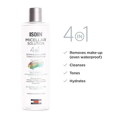 Make-Up Verwijder Micellair Water Isdin 4-in-1 (1 Stuks)