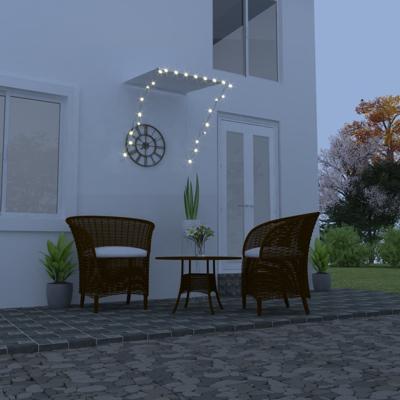 VidaXL Luifel uittrekbaar 100x150 cm crème