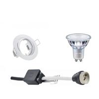 LED Spot Set - GU10 Fitting - Inbouw Rond - Mat Wit - Kantelbaar Ø83mm - Philips - MASTER 927 36D VLE - 3.7W - Warm Wit 2200K-2700K - DimTone Dimbaar - thumbnail