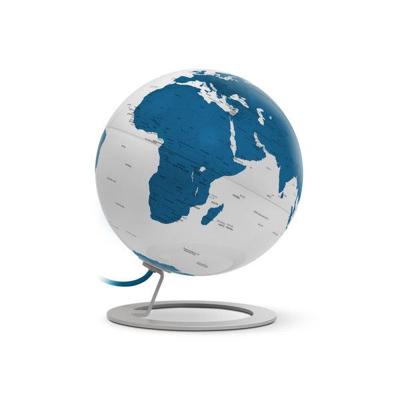 Atmosphere nr-0324igwb-gb globe iglobe light blue 25cm diameter metaal/chrome blauw
