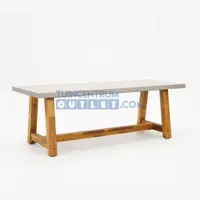 Tuintafel Judy met betonlook blad 250x100x77 cm - thumbnail