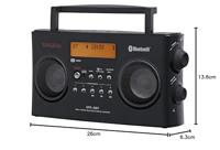 Sangean DPR-26 BT Transistorradio DAB+, VHF (FM) AUX, Bluetooth Acculaadfunctie Zwart - thumbnail