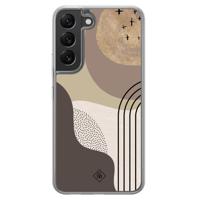 Samsung Galaxy S22 hybride hoesje - Abstract almond - thumbnail