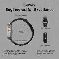 Nomad sport strap Apple Watch 42mm / 44mm / 45mm / 49mm zwart - thumbnail