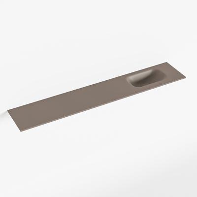 MONDIAZ EDEN Smoke solid surface inleg wastafel voor toiletmeubel 120cm. Positie wasbak rechts MONDIAZ EDEN Smoke solid surface inleg wastafel voor toiletmeubel 120cm. Positie wasbak rechts