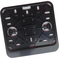 Kentekenplaat-houder 145x125 Kunstsof zwart NL - thumbnail