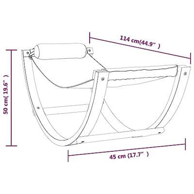 Hangmatschommel voor kinderen stof blauw en groen
