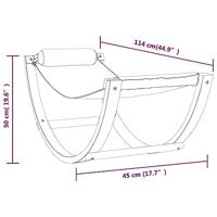 Hangmatschommel voor kinderen stof blauw en groen - thumbnail