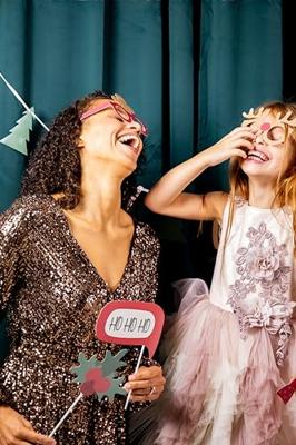 Photobooth Accessoires Holly Jolly Christmas (12st)