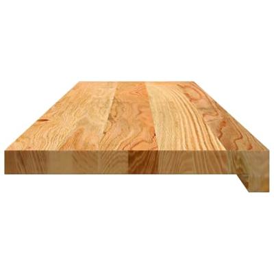 VidaXL Traptreden 4 st 90x25x2 cm massief eikenhout lichtbruin