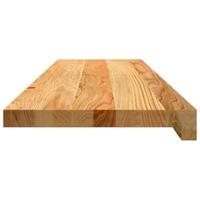 Traptreden 2 st 90x25x2 cm massief eikenhout lichtbruin - thumbnail