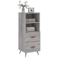 Dressoir 34,5x34x90 cm bewerkt hout grijs sonoma eikenkleurig - thumbnail