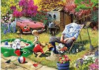 Busy in the Garden Puzzel 1000 Stukjes - thumbnail