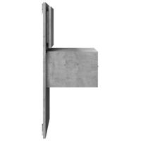 Nachtkastje met LED's wandgemonteerd betongrijs - thumbnail