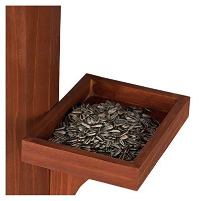 TRIXIE NATURA VOEDERHUIS MET STANDAARD EN SILO GRENENHOUT BRUIN 53X53X28/140 CM