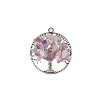 Amethist Levensboom Hanger (30 mm) Amethist Levensboom Hanger (30 mm)