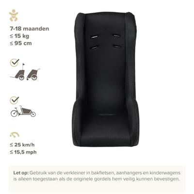 Polisport peuterschaal mini pelican zonder gordel mesh zwart