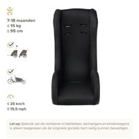 Polisport peuterschaal mini pelican zonder gordel mesh zwart - thumbnail