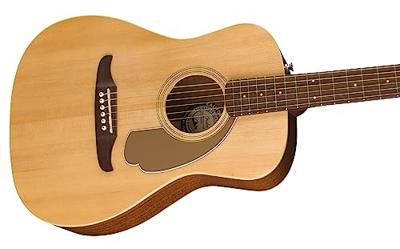 Fender Malibu Player Natural WN Gold Pickguard elektrisch-akoestische westerngitaar