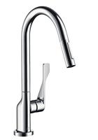 AXOR Citterio keukenkraan met uittrekbare vuistdouche chroom 39835000 - thumbnail