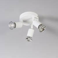 QAZQA Moderne spot wit kantelbaar rond 3-lichts - Jeany - thumbnail