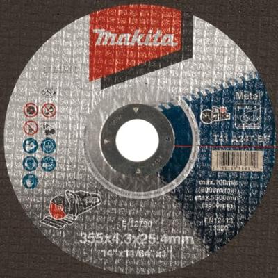 Makita Accessoires E-12790-5 Doorslijpschijf | Staal | 355x25,4x4,3mm | 5 stuks - E-12790-5 Makita Accessoires E-12790-5 Doorslijpschijf | Staal | 355x25,4x4,3mm | 5 stuks - E-12790-5