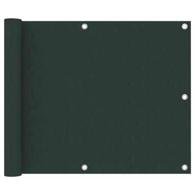 Balkonscherm 75x500 cm oxford stof donkergroen