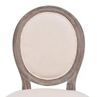 Eetkamerstoelen linnen 4 st - thumbnail