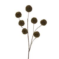 Roberts Collection Kunstbloem pompom 98cm dk green - thumbnail