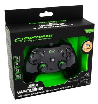 Esperanza EGG110K game controller Gamepad PC,Playstation 3 Analoog/digitaal USB 2.0 Zwart
