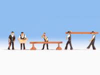 NOCH 15051 H0 Aan het werk figuren Geverfd, Staand - thumbnail
