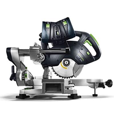 Festool Accu-Afkortzaag | KSC 60 5,2 I-UG-SET | 2x5,2 Ah + snellader | Incl onderstel en accessoires 577178 Festool Accu-Afkortzaag | KSC 60 5,2 I-UG-SET | 2x5,2 Ah + snellader | Incl onderstel en accessoires 577178