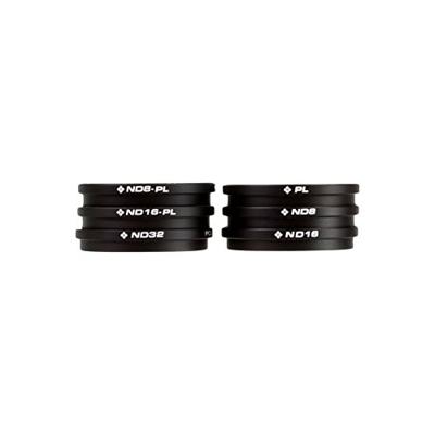 PolarPro Filter 6-delige set (CP, ND8, ND16, ND32, ND8/PL, ND16/PL) voor DJI Inspire 1, zwart, P4002