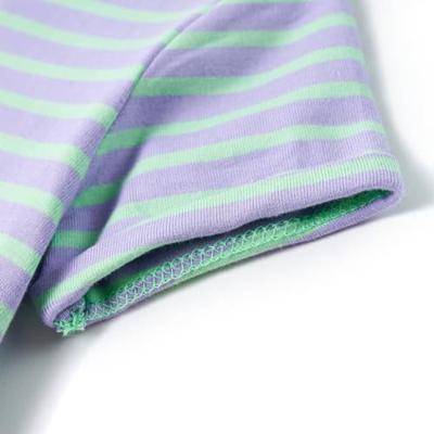 Kindershirt gestreept 116 felmintkleurig