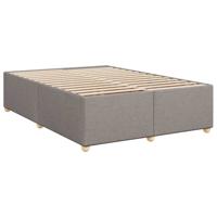 Bedframe zonder matras stof taupe 160x200 cm - thumbnail