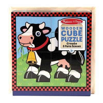 Melissa & Doug blokkenpuzzel Boerderij junior hout 16-delig
