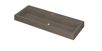 INK Wastafel Momento Quartz met 1 kraangat 120 cm x 45 cm x 9 cm Quartz beton 3421441