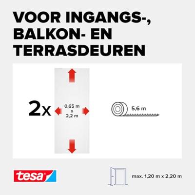 tesa STANDARD 55679-00020-03 Vliegenhor voor deur (b x h) 1200 mm x 2200 mm Wit 1 stuk(s) tesa STANDARD 55679-00020-03 Vliegenhor voor deur (b x h) 1200 mm x 2200 mm Wit 1 stuk(s)
