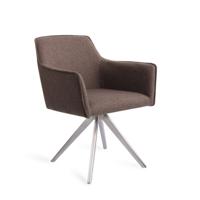 Jesper Home Eetkamerstoel 'Hofu' Turn Steel, Draaibaar, kleur Potters Clay - thumbnail