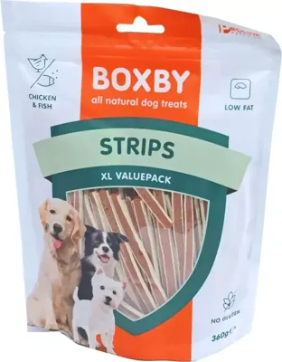 Proline Boxby hondensnack strips valuebag 360g Gebr. de Boon - Gebr de boon Proline Boxby hondensnack strips valuebag 360g Gebr. de Boon - Gebr de boon