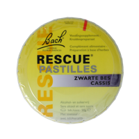 Bach Rescue Rescue pastilles zwarte bes 50 Gram - thumbnail