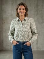 Geisha Jacket 65108-20 Jackets 530 Green/off White - thumbnail