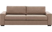 Goossens Bank Lucca bruin, stof, 3-zits, stijlvol landelijk - thumbnail
