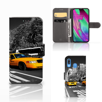 Samsung Galaxy A40 | Flip Cover | New York Taxi Samsung Galaxy A40 | Flip Cover | New York Taxi