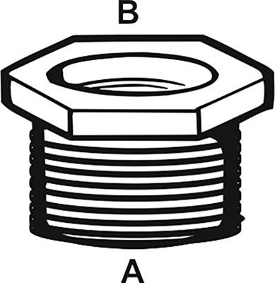 Cornat Messing/Ms Verloopstuk Vm 1&apos;&apos;X1/2 - TEC396305