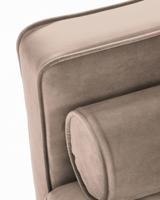 3-zitsbank Debra taupe  velvet 222 cm - thumbnail