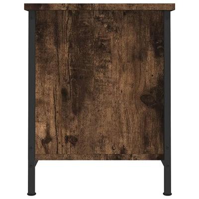 Tv-meubel met deuren 60x35x45 cm bewerkt hout gerookt eiken - thumbnail